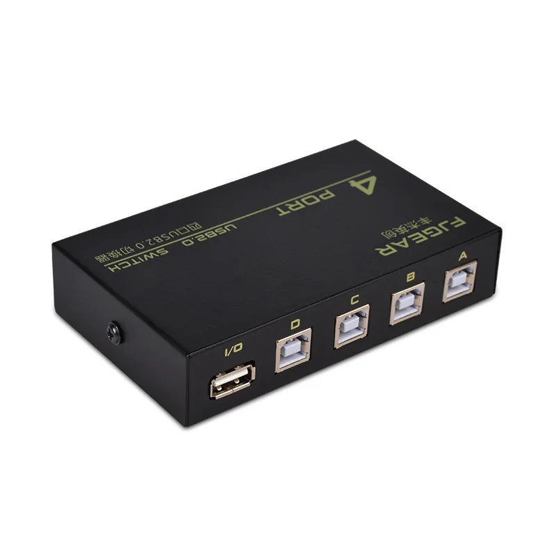 4 Port USB 2.0 Share Switch High Quality Switcher Selector Box Hub For PC Scanner Printer FJ-1A4B