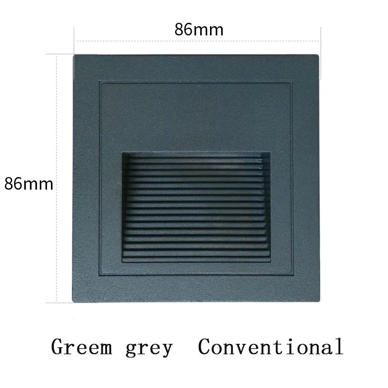 Green-conventional Водонепроницаемый светодиодный Сенсор наружное освещение для садовых дорожек лампа Whit IP65 Алюминий квадратные настенные светодиодные фонари для дома и сада для дорожек и улиц патио - Испускаемый цвет: Green-conventional