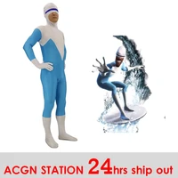 free shipping the incredibles 2 frozone superhero the incredibles frozone cosplay halloween frozone cosplay jumpsuits