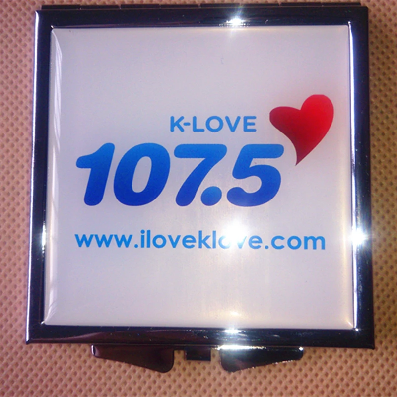 100 шт./лот индивидуальное элегантное квадратное зеркало для макияжа