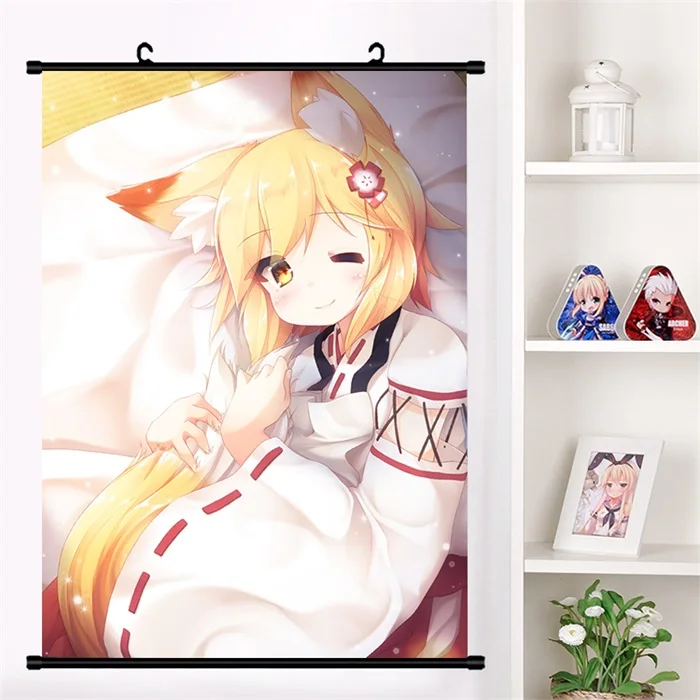 S Аниме Sewayaki Kitsune no Senko-san Senko Nakano Shiro Настенная роспись плакат Настенные подвесные плакаты коллекция домашнего декора - Цвет: S