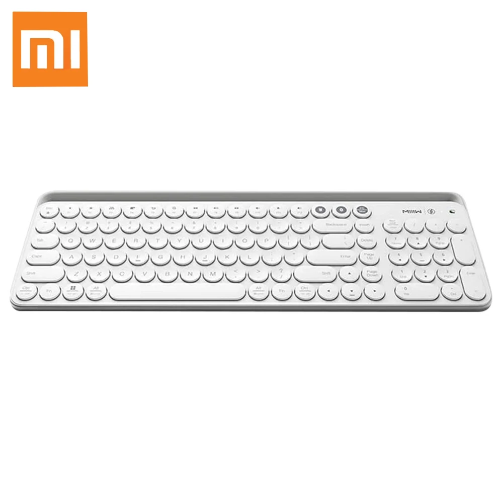 Xiaomi Miiiw клавиатура Bluetooth двойной режим 104 клавиши круглой машинки 2 4 ГГц