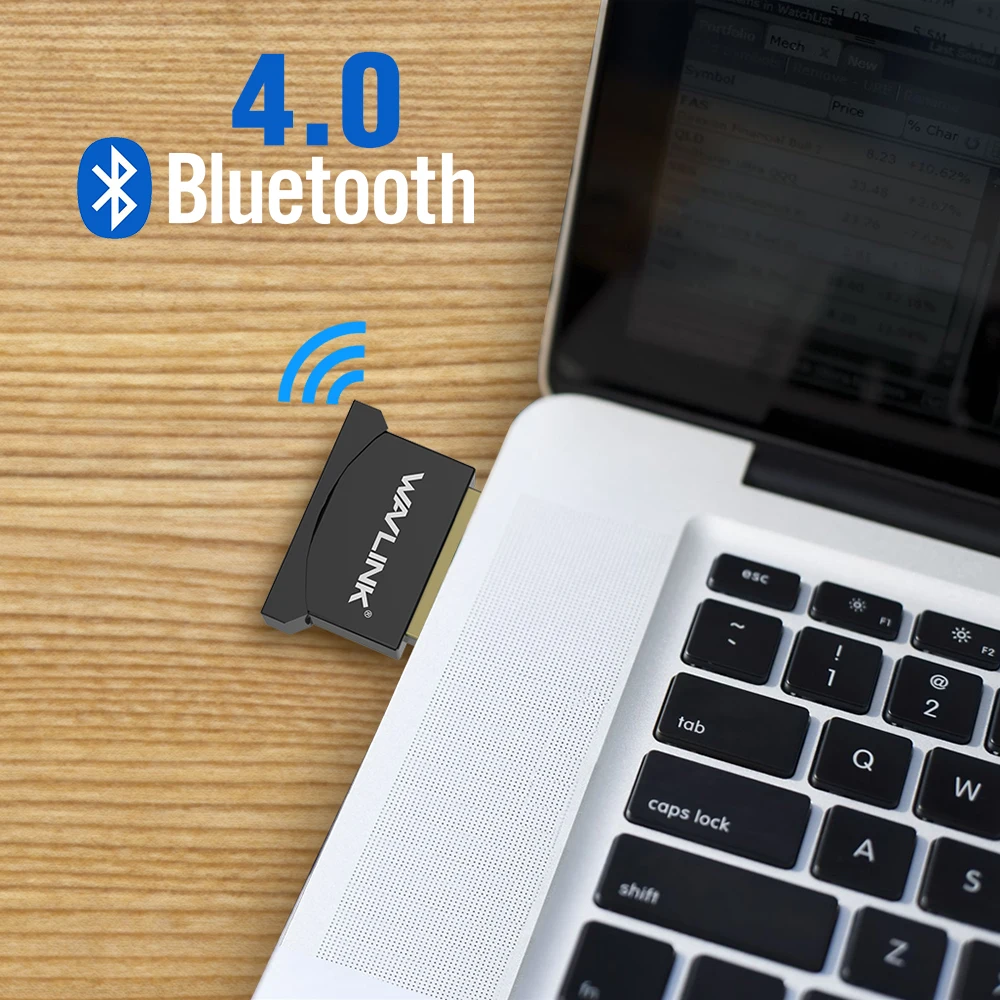 Мини Usb Bluetooth адаптер Wavlink V4.0 донгл Низкоэнергетический usb с золотым покрытием Plug &