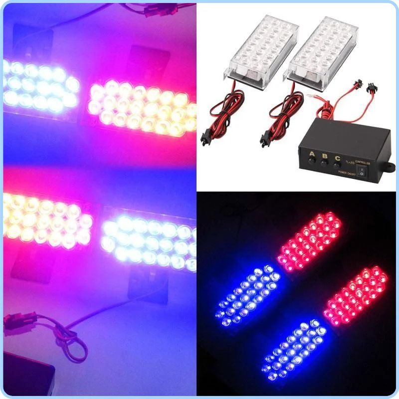 Светодиодный стробоскоп Предупреждение бордовый аварийного автомобиля флэш EMS