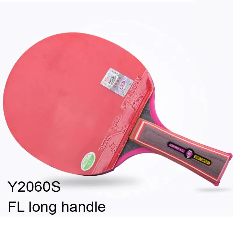 FL long handle Оригинальная 729 готовая ракетка yong 2060S ракетка для настольного тенниса быстрая атака с петлей Высокая скорость стиль один чехол один мяч ракетка - Цвет: FL long handle