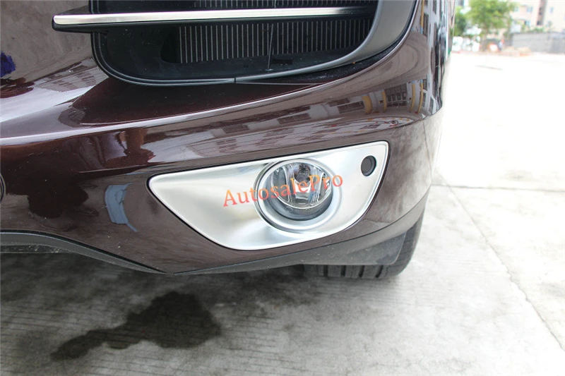 ABS хром матовая передняя противотуманная светильник РА бампер верхняя крышка