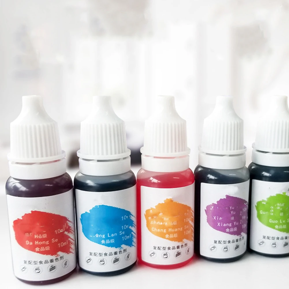 10 мл воды и масла двойного назначения смесь цвета пищевой окраски украшения