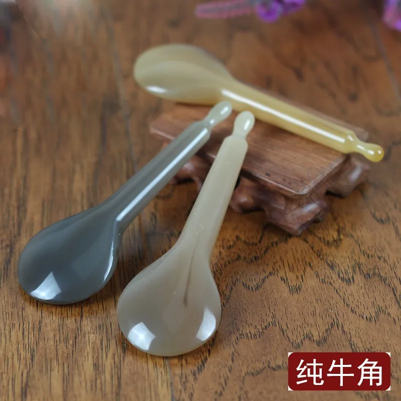 Белый бык рога Массажная палка доска Gua Sha скраппинг акупунктурный массажер