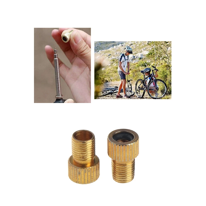 2 шт. медный преобразователь для велосипедного насоса | Спорт и развлечения