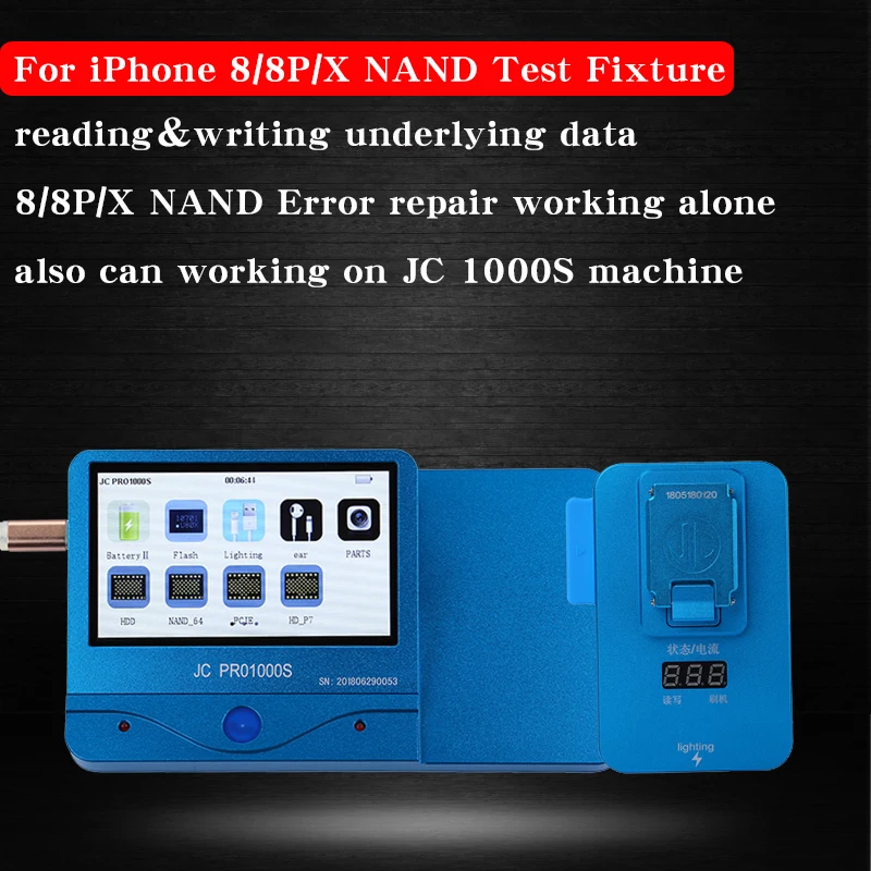 JC Pro1000S многофункциональный программист NAND PCIE чтение записи SN Ремонт для iPhone X 8 Plus