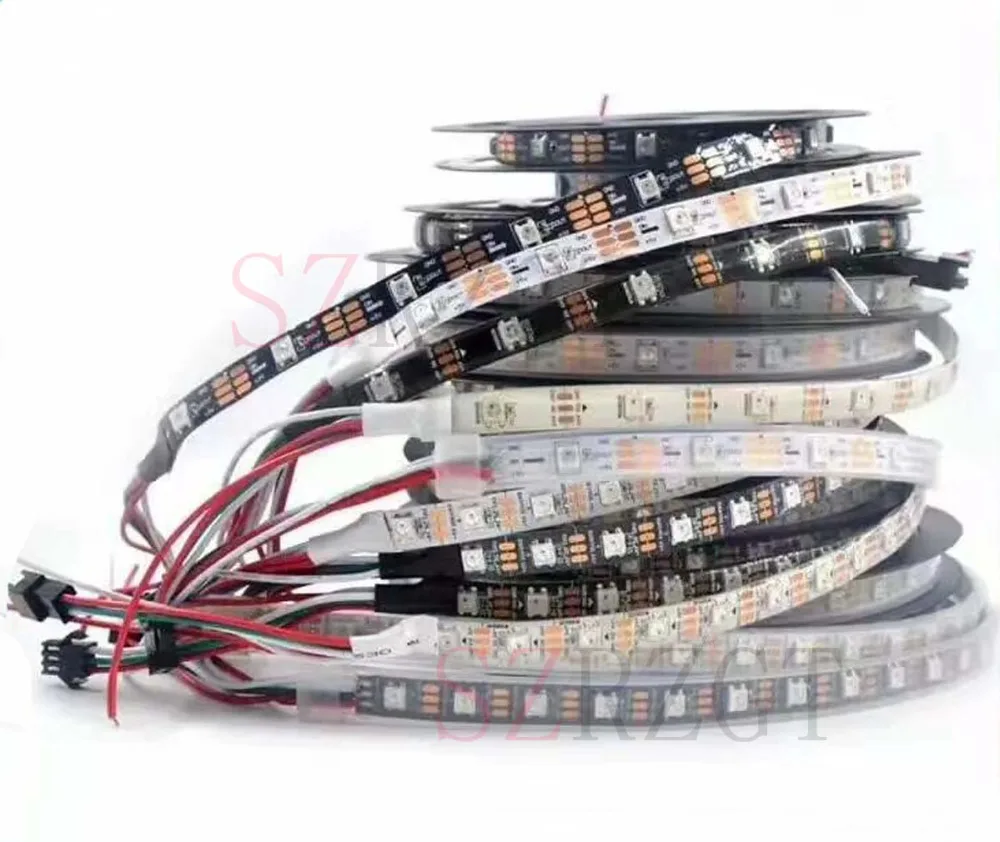 Светодиодная лента WS2812B 5050 RGB 5 м 150 светодиодов 300 30 светодиодов/м индивидуально