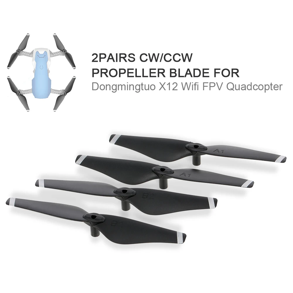 2 пары пропеллера лезвия CW CCW Для Dongmingtuo X12 Wifi FPV RC камера Дрон Quadcopter | Игрушки и