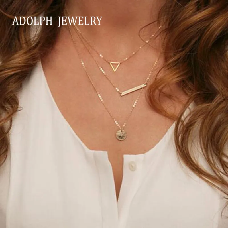 Женское длинное ожерелье ADOLPH ювелирное изделие из цинкового сплава с