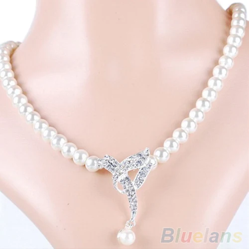 Комплект из колье и серёг с искусственным жемчугом|necklace earrings jewelry set|jewelry setsjewelry set