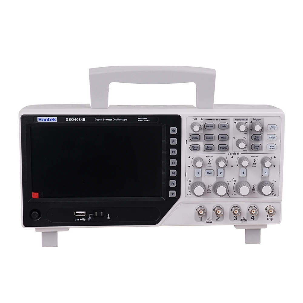 Hantek DSO4084B 80 МГц 1GS/s 4CH Осциллограф USB ПК ЖК EXT DVM автоматический генератор диапазона +
