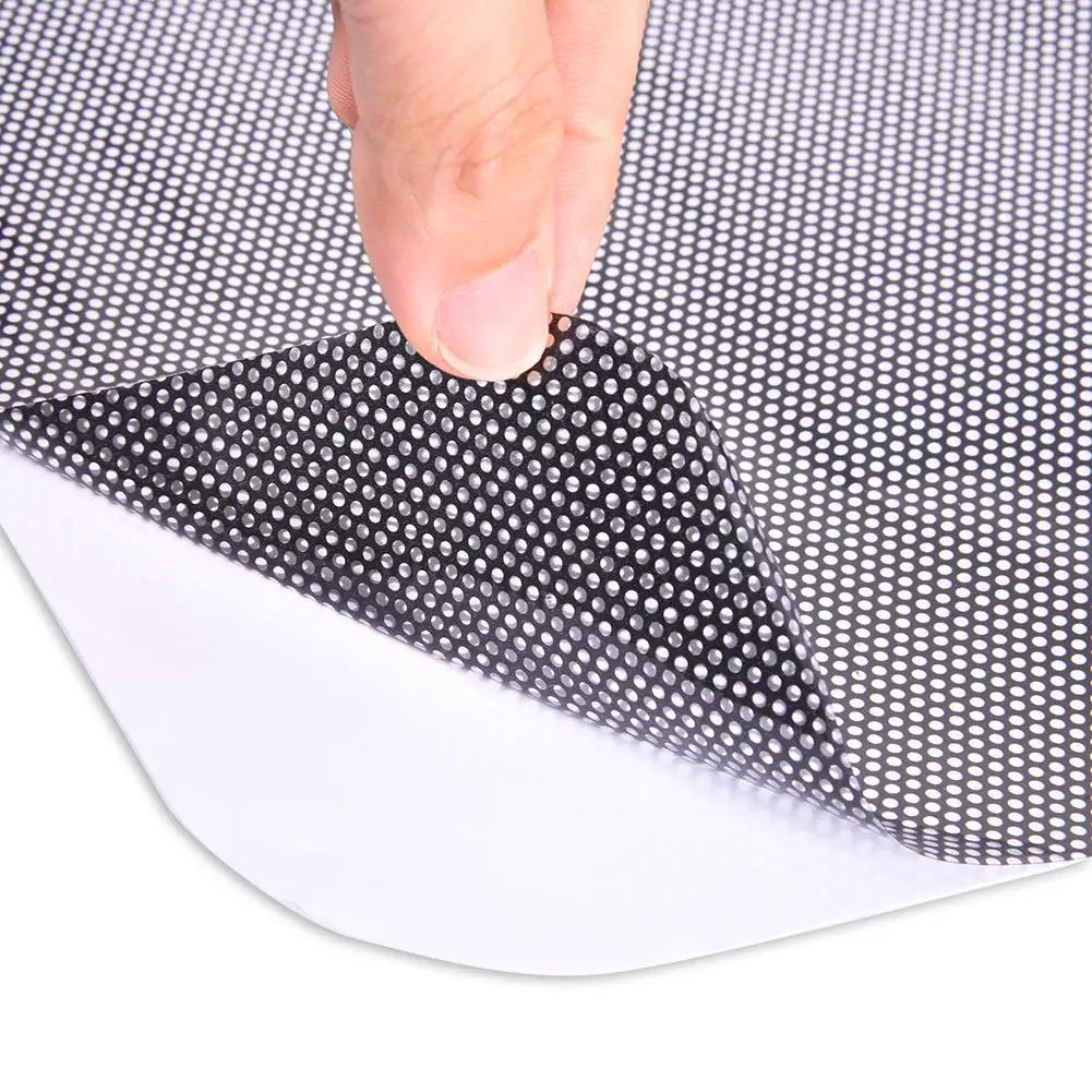 1 Pair Automobile Pointed Mesh Sun Shading Electrostatic Adsorption Side Window Sunshade Stickers Film Black |