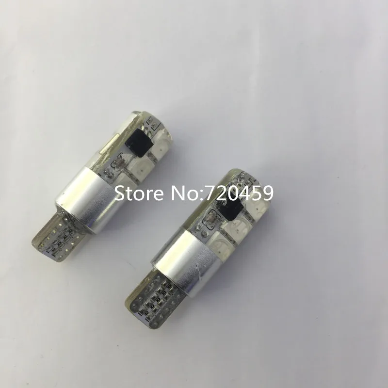 2 шт. SMD5050 RGB автомобильная лампа для чтения T10 с пультом дистанционного управления