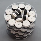 (60 шт.лот) белый захват для теннисной ракетки, Нескользящие перфорированные захваты для бадминтона, скользящие захваты для ракетки с вентиляционными отверстиями