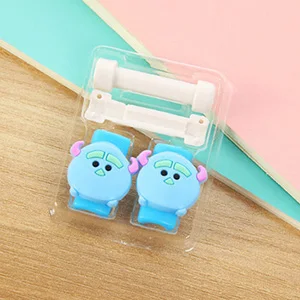 as picture Милый мультфильм USB зарядное устройство для сматывания кабеля защитный чехол для наушников шнур рукав провода крышка линии передачи данных протектор для iphone 7 8 плюс - Цвет: as picture