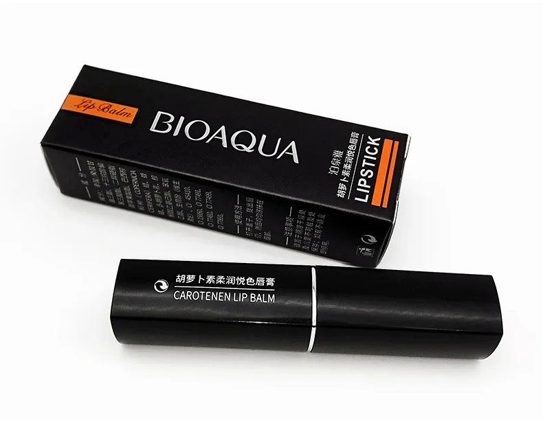 Натуральный бальзам для губ BIOAQUA морковь с алоэ увлажняет крем без цветов
