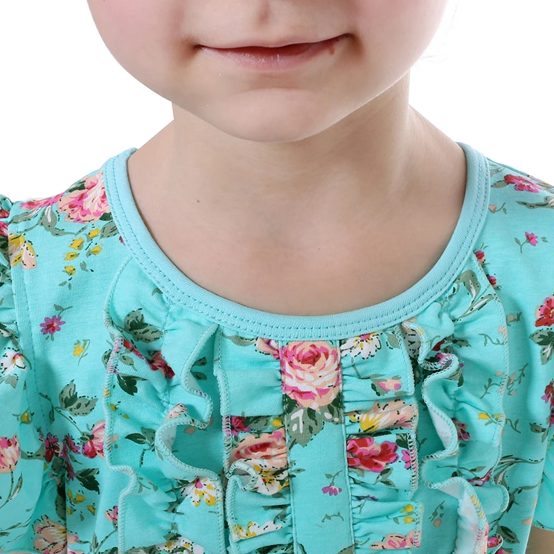 Новинка 2017 платье для девочек платья с цветочным принтом летняя Весенняя