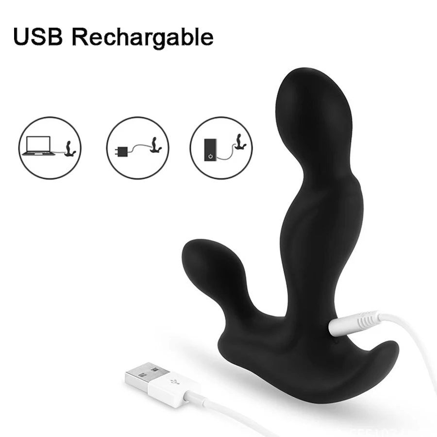 Новый массажер простаты Анальный вибратор секс игрушки силиконовая USB