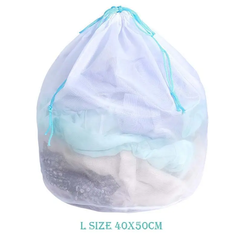 40x50cm blue Полиэстер Zippe стиральный мешок для белья уход за одеждой нижнее белье бюстгальтер носки Нижнее белье стиральная машина многоразмерный домашний протектор для хранения - Цвет: 40x50cm blue