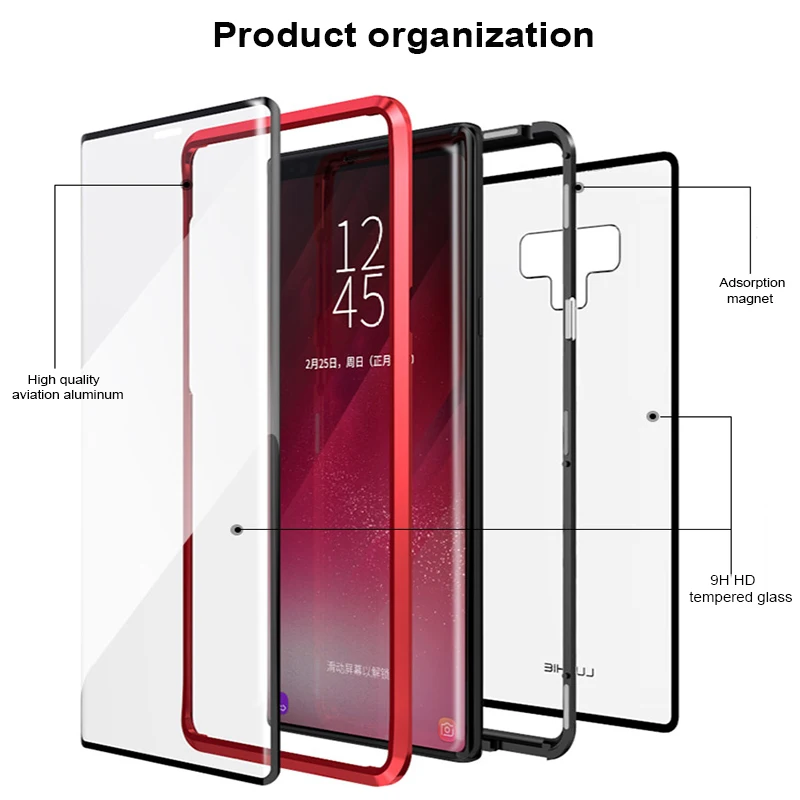 Чехол для Samsung Galaxy Note 10 Plus магнитный чехол Samsung. S 8.S 9.S 10. Note8 Note9 чехлы |