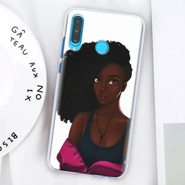 013 Красивый афро ДЕВУШКА Футляр для телефона для huawei P30 Pro P10 P20 P30 Lite P8 P9 Lite P Smart Plus чехол - Цвет: 013