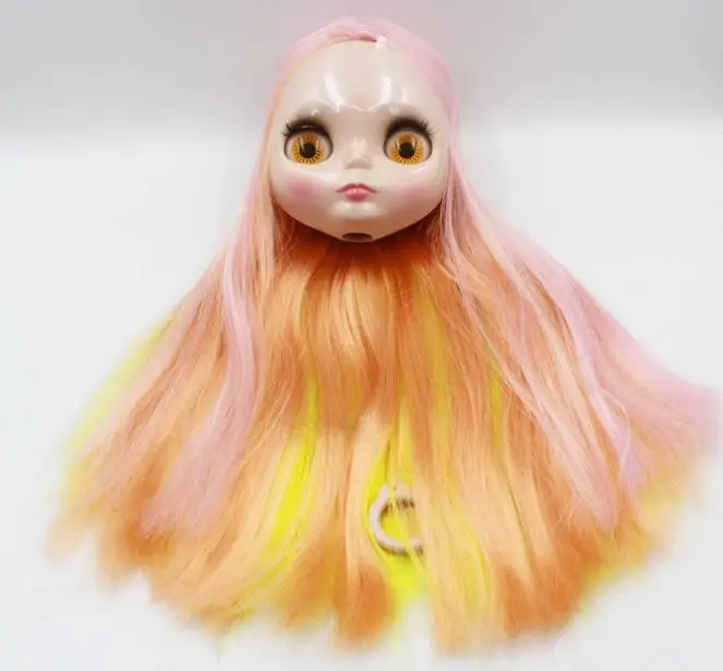 Кукла телесного цвета разноцветные волосы прямые волосы|Куклы| |