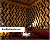 beibehang classic reflective wall paper vertical stripes wave ballroom ktv theme room papel de parede 3d wallpaper 3d background