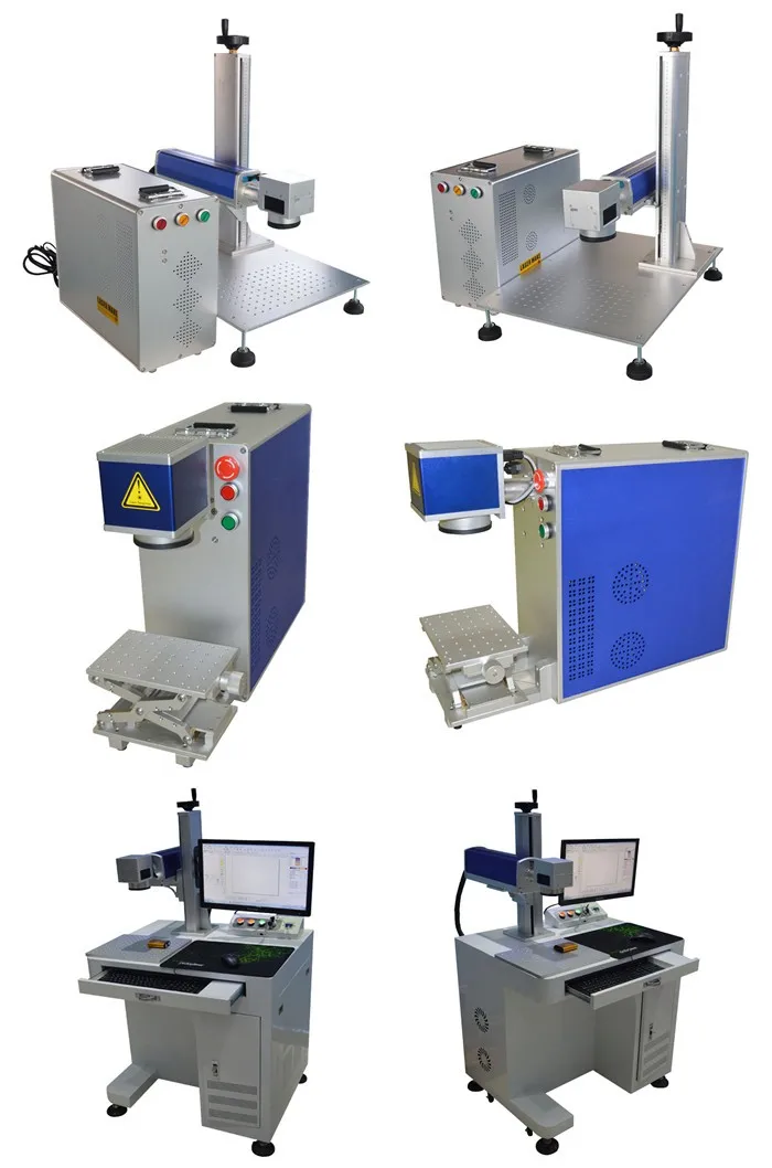 100 Вт портативная металлическая маркировочная машина для нанесения изображений