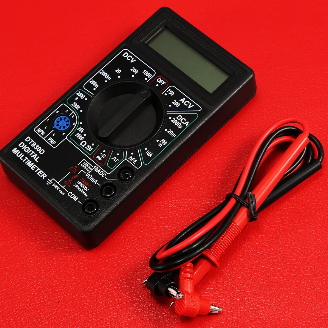DC AC LCD цифровой мультиметр с зуммером напряжения Амперметр измерительный зонд
