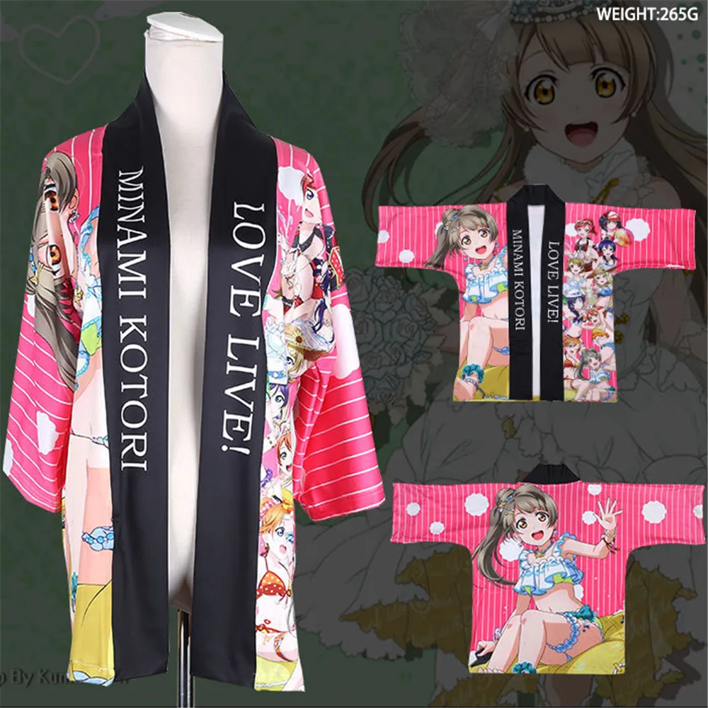 Японские мужские и женские повседневные кимоно Yukata Anime LoveLive! Kousaka Honoka Minami Kotori Sonoda