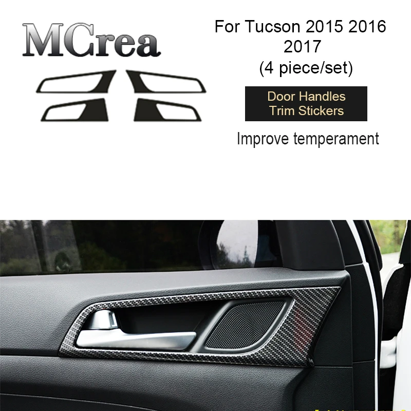 MCrea 3D наклейки для автомобиля Hyundai Tucson 2017 2015 2016 Декоративные Чехлы из углеродного
