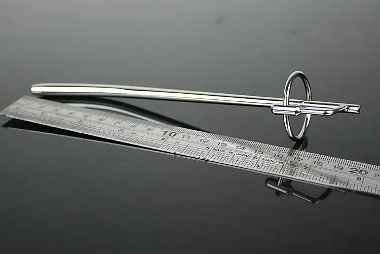 Высококачественная уретральная пробка из нержавеющей стали с кольцом для пениса