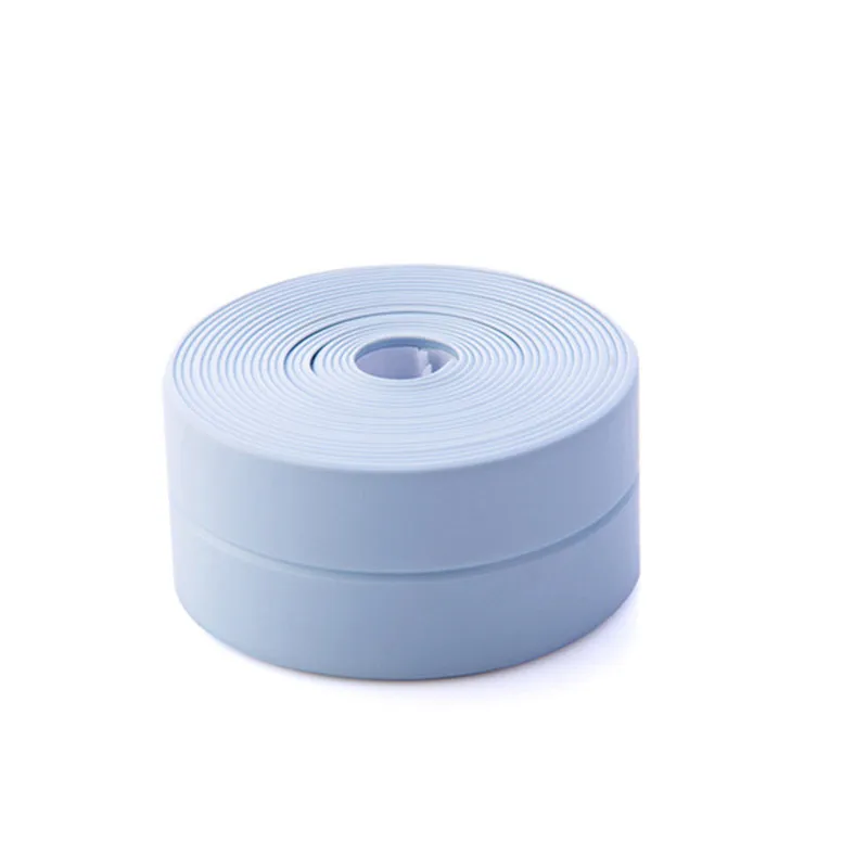 Blue 300 by 3.8cm Прямая поставка, 1 шт., 2,6 м/3 м, для кухни, плесени, водонепроницаемая лента, уплотнительная лента, наклейки, бытовые защитные полоски, клейкая лента для ванной - Цвет: Blue 300 by 3.8cm