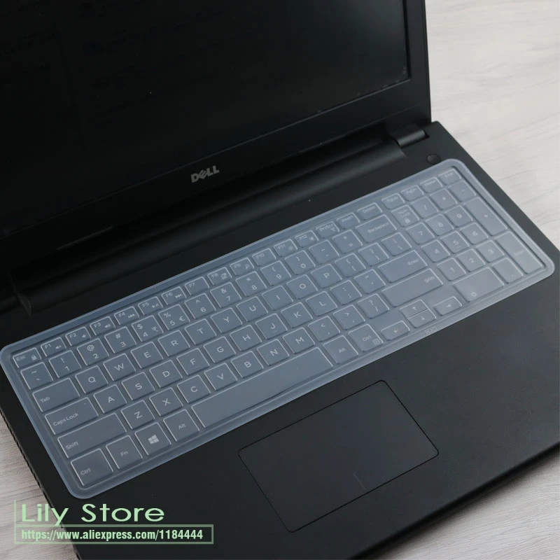 transparent Для 15," Dell Inspiron 15 3000 5000 7000 серии G3 G5 G7 игровой серии Силиконовая клавиатура для ноутбука Обложка протектор - Цвет: transparent