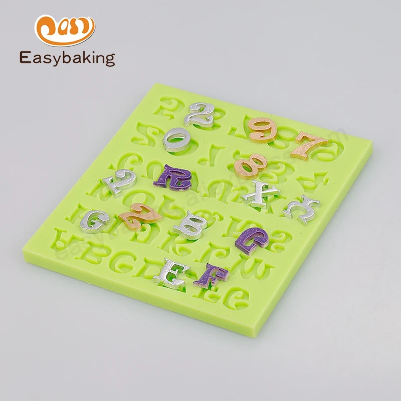 36 лучших впечатлений высококачественный алфавит с цифрами силиконовая форма