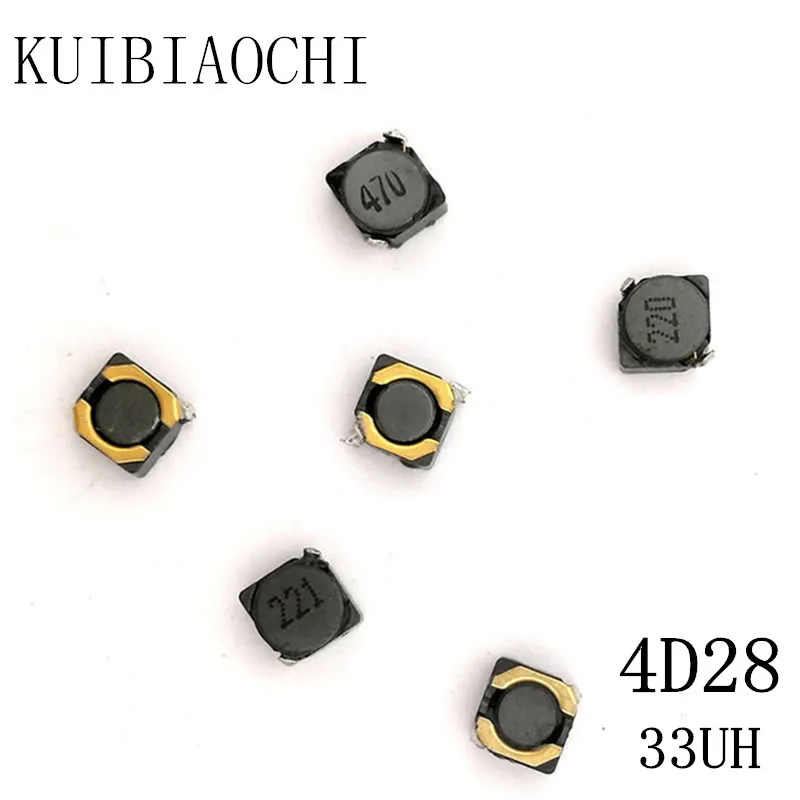 10 шт./лот SMD силовой индуктор CDRH4D28 33UH 330 5*5*3 мм экранированная обмотка индуктора |
