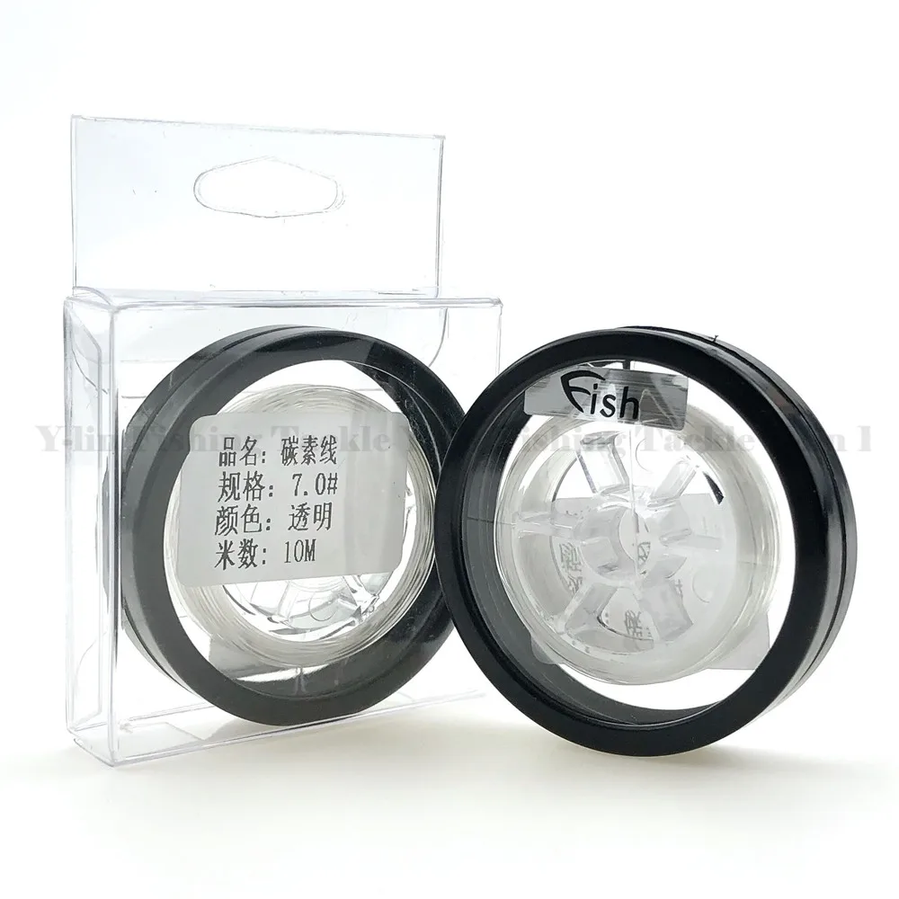 10 м/катушка фторуглеродная леска для карпа рыболовные крючки поводки волос