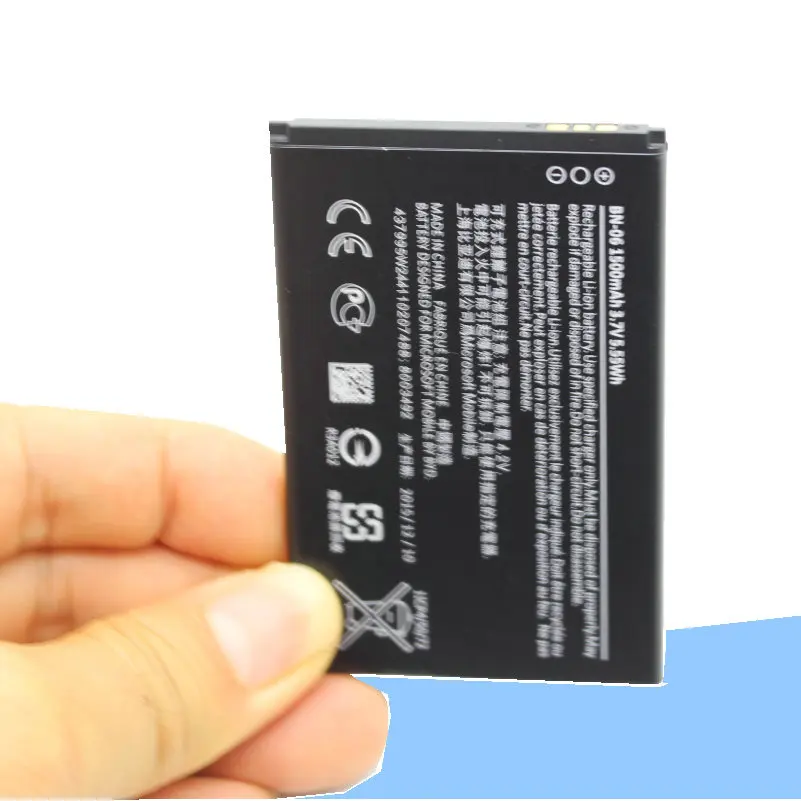 ISkyamS 10 шт./лот 1500 мА/ч BN-06 / BN06 BN 06 запасная батарея для Nokia Microsoft Lumia 430 Lumia430 |