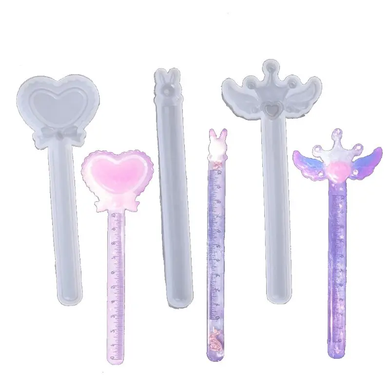 3 шт. силиконовая линейка в виде короны кролика крыла|Инструменты и оборудование