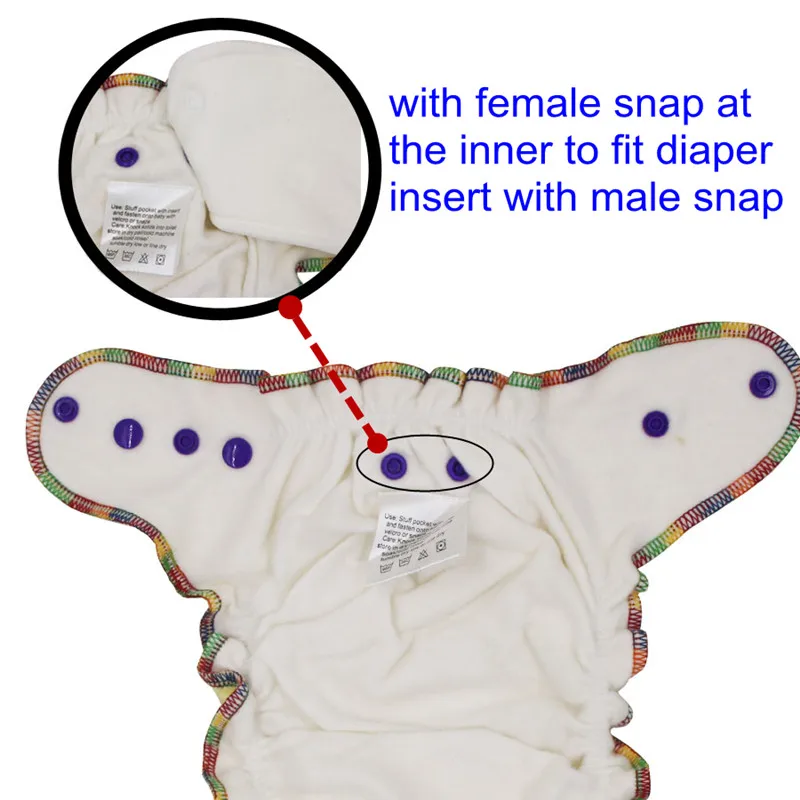 Многоразовые детские подгузники из бамбукового хлопка тканевые бамбуковые