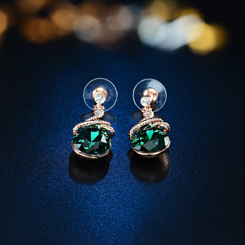 Новинка бесплатная доставка роскошные висячие серьги с австрийскими