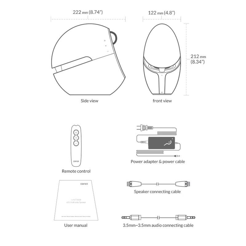 EDIFIER E25 Exotic design Extraodinary sound. Effortlessly stunning Bluetooth pairing capability with enabled devices | Электроника