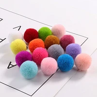 wholesale 100pcs 2 5mm fluffy pompom cashmere fur ball for bag dress scarf girls pom pom ball for diy jewelry making accessories