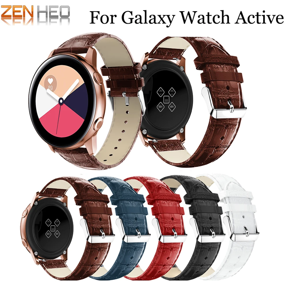 Кожаный ремешок для часов samsung Galaxy Watch, активный ремешок Galaxy 42 мм, ремешок S2 gear, мягкий спортивный ремешок 20 мм, умные браслеты, ремешок для часов