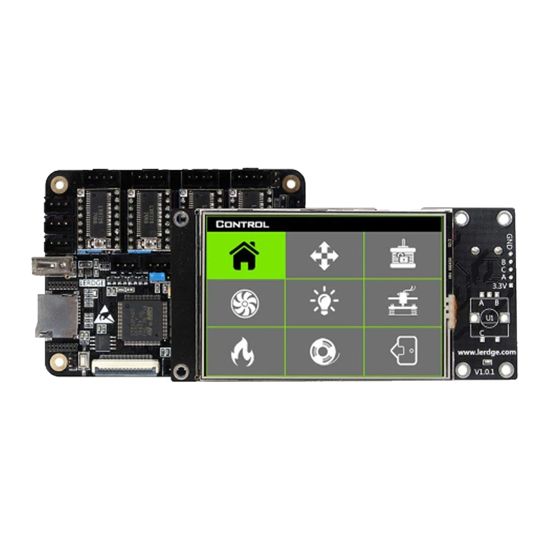 X-LV8729 Материнская плата принтера LERDGE-X 3D-принтеры Управление; доска с ARM 32 бит материнская плата Управление с 3," Сенсорный экран - Цвет: X-LV8729