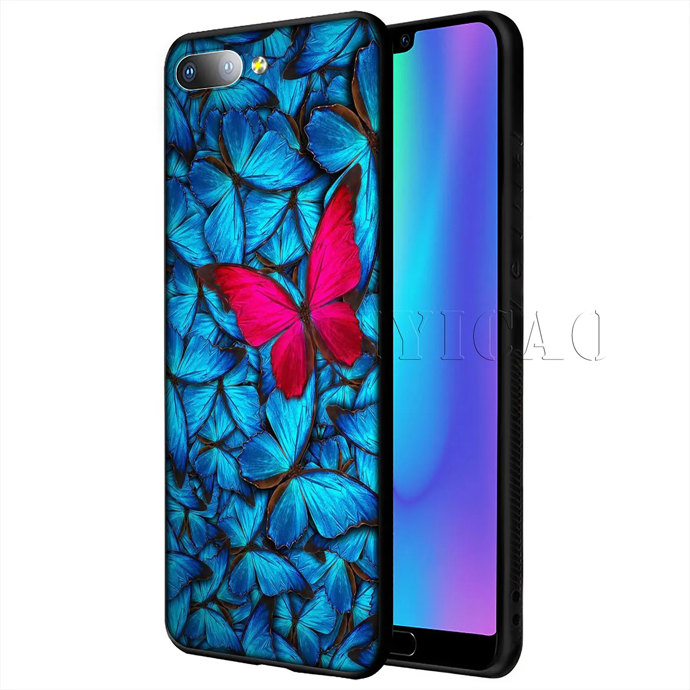 Мягкий силиконовый чехол для телефона IYICAO rose flower Starry sky Huawei Y9 Y7 Y6 Prime 2019 Honor 20 8C 8X 8 9 9X